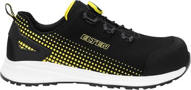 Черевики безпеки ELTEN Joran Boa® Yellow Low ESD S3, 45 EU, чорний