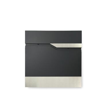 Поштова скринька KTC Home Premium Postlux 4.0 з нержавіючою сталлю, чорна - стійка до УФ-випромінювання та погодних умов, порошкове покриття