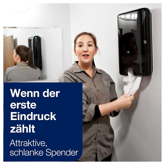 Tork Xpress Dispenser for Multifold Towels White H2, Single Towel Dispensing, Elevation Design, 552100 (Black, L, Single)