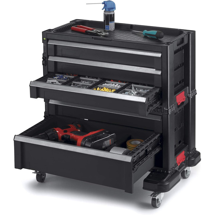 Keter 5-Drawer Tool Wagon with Wheels