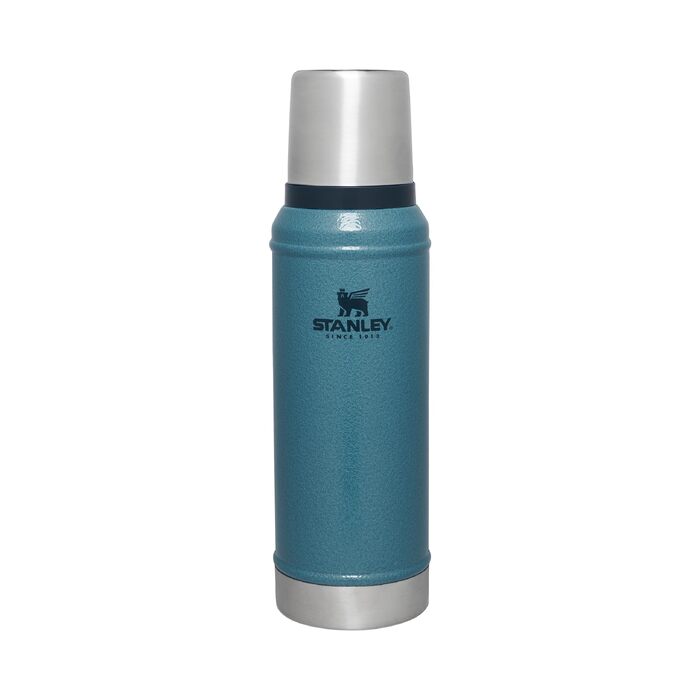 Термос STANLEY 1913 Classic Legendary 0.94л, вакуумна термобутылка Hammertone Lake — герметична, BPA-free, зберігає температуру 24 години