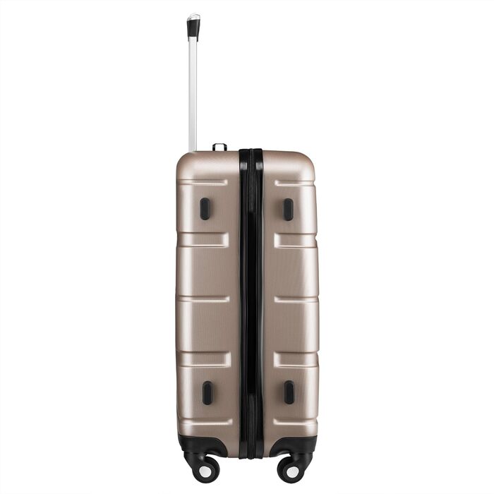 Набір валіз Zelsius 4 шт. з ABS, з кодовим замком, 4 колеса, внутрішній роздільник | Набір валіз з жорсткою оболонкою, великі валізи, багаж, ручна валіза (шампань, 3 шт.)