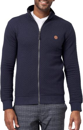Світшот чоловічий Indicode з коміром-стійкою | Кардиган чоловічий, светр чоловічий (XXL, темно-синій)