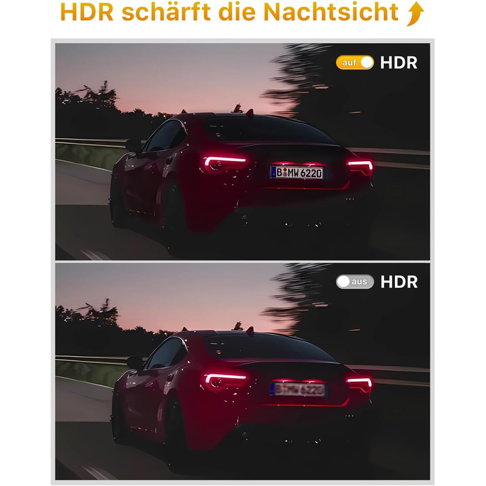 Відеореєстратор GKU 4K+2.5K з Wi-Fi 5GHz, GPS, Нічне Бачення STARVIS, IPS-дисплеєм 1.5', 24h парковка, 360° обертання, 64GB SD-карта, чорний