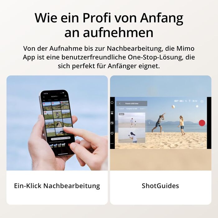 Стабілізатор DJI Osmo Mobile 7P + Mic Mini TX (Polarweiß) – Gimbal для iPhone/Android з мікрофоном, інтегрований штатив та подовжувач, 3-осьова стабілізація