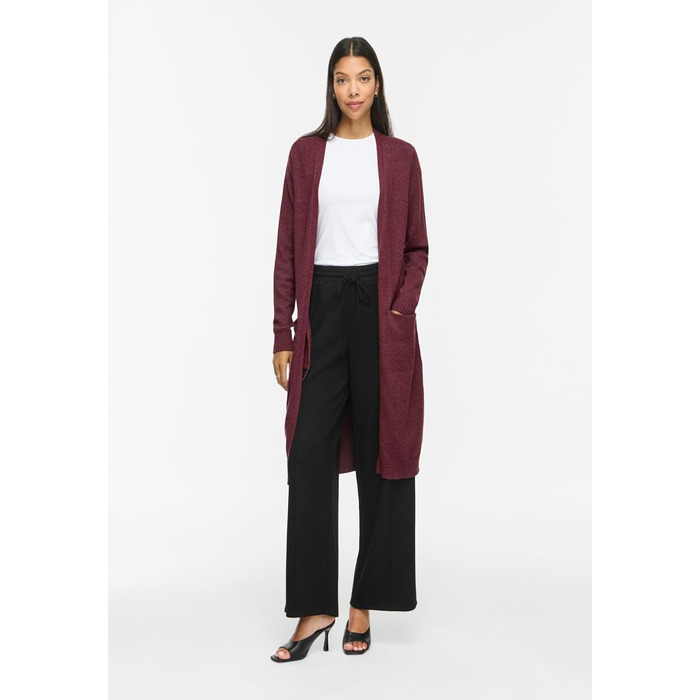 Кардиган жіночий Vila VIRIL Longline в'язаний (XL, Port Royale) - подовжений жакет