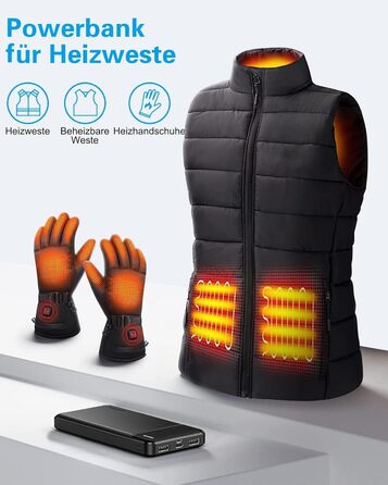 Power Bank AsperX 10000mAh (2 шт.) з USB-C, 4 порти, чорний+білий, для iPhone, iPad, Huawei, Tablet