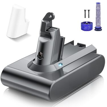 Запасний акумулятор V6 для пилососів Dyson (2 фільтри + кришка + 2 шурупи)