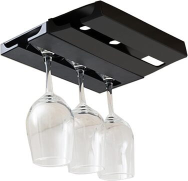 Тримач для келихів вина Vastsea (2 шт.), чорний - для дому, ресторану, бару