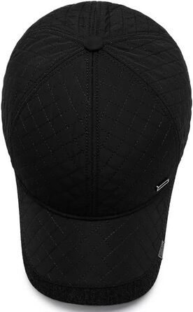 Кепка YAMEE чоловіча зимова з відкидним навушником, унісекс, тепла кепка, чорний колір