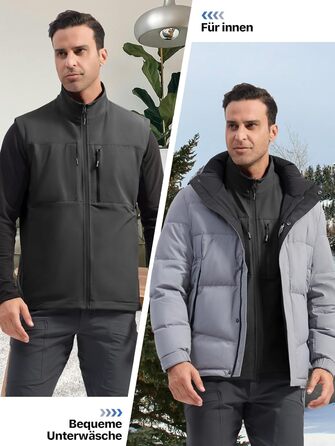 Чоловіча флісова вітровка Free Oldier: тепла, вітронепроникна, двостороння, для роботи та прогулянок. Колір: синьо-чорний (L, сіро-чорний)