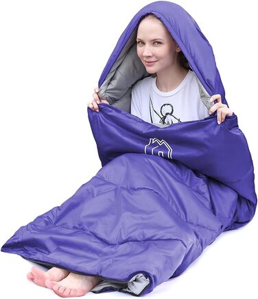 Спальний мішок Friendriver XL, 4 сезони, водонепроникний, для дорослих та дітей, 86.6' x 33.46'