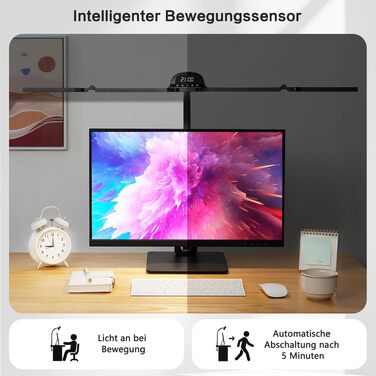 Світлодіодна настільна лампа на монітор (скрінбар) LED з RGB підсвіткою, 120 см, регулювання яскравості