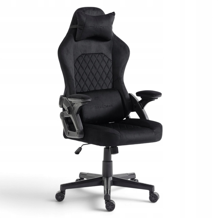 Ігрове крісло Delagear G 404, тканина, чорне