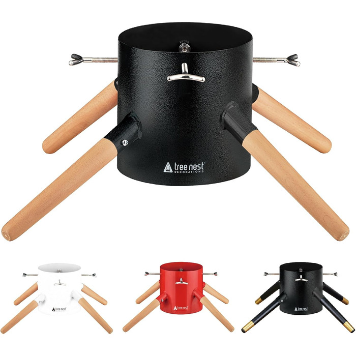 Підставка для ялинки Tree Nest - міцна та надійна, для ялин з діаметром стовбура до 15 см та висотою до 3,5 м. Білий колір, з резервуаром для води.