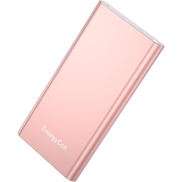 Power Bank Pilot 4GS 12000mAh Рожевий: заряд для iPhone, Samsung, Huawei та інших пристроїв