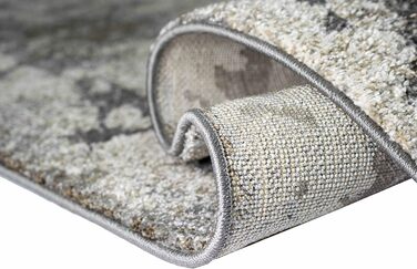 Carpet Dream DESIGNER CARPET Living Room Abstract Natural Tones Anthracite Gray Cream Beige Size 120x170 cm