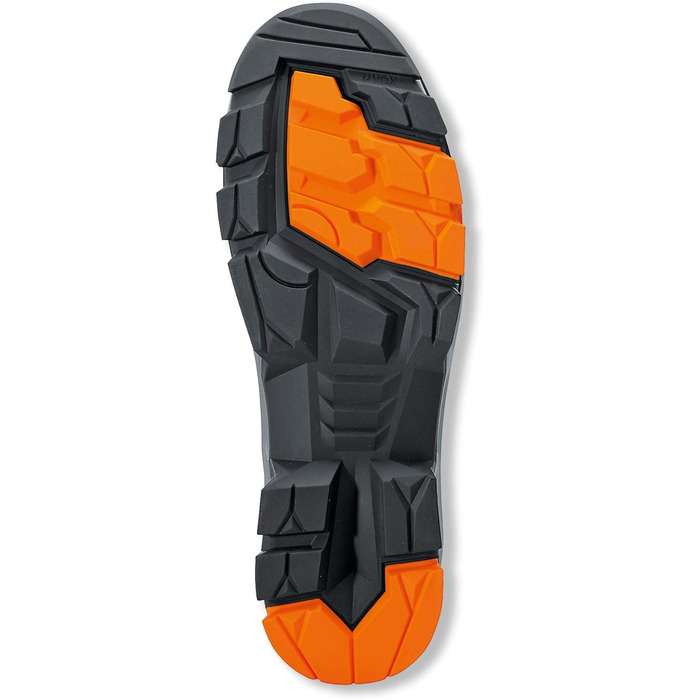 Черевики безпеки Uvex 2 S3L – легкі та дихаючі, без металу, з підошвою з поліуретану (SR), захист від проколів, ESD, розмір 43 EU, помаранчево-чорні
