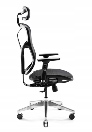 Ергономічне крісло Diablo Chairs V-Basic, тканина, чорне