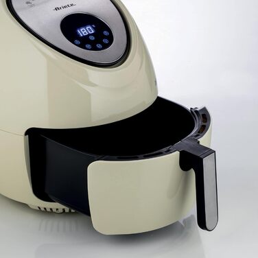 Ariete Air Fryer XXL 4618, Hot Air Fryer 7 Liter, 60-Minute Timer, LCD and Touchscreen with 7 Cooking Levels, Maximum Temperature 200° C, Capacity 2.5Kg, 1800W, Beige