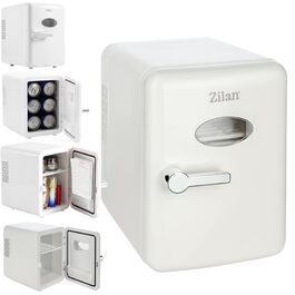 Zilan 2в1 Міні-холодильник: охолодження та підігрів, 4 літри, з підсвіткою. Косметичний холодильник для макіяжу та догляду. Компактний кухонний холодильник