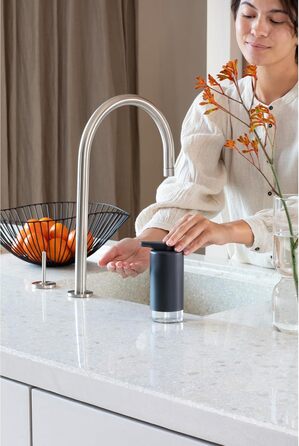 Brabantia Набір дозаторів для мила та миючих засобів, 2 шт., металевий, сірий Infinite Grau, 2 x 200 мл