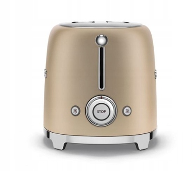 Тостер Smeg TSF01CHMEU, жовтий/золотистий, 950 Вт