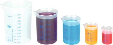Betzold - Measuring Cups with ml Scale, 1000ml, 500ml, 250ml, 100ml, 50ml - Measuring
