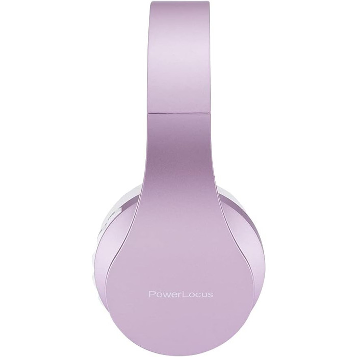 Бездротові навушники PowerLocus Over Ear Bluetooth з мікрофоном (Aux, для iPhone, Android, PC) білий/фіолетовий
