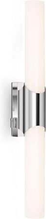 Briloner Leuchten - LED Bathroom Light, IP44 Bathroom Lamp, 11 Watt, 1300 Lumens, 4000 Kelvin, Chrome-White, 470x65x68mm (LxBxH)