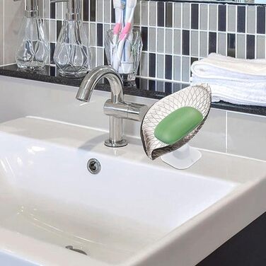 Чорна мильниця з присоском | Прозора мильниця для душу та ванни | Підставка для мила, щіток та аксесуарів