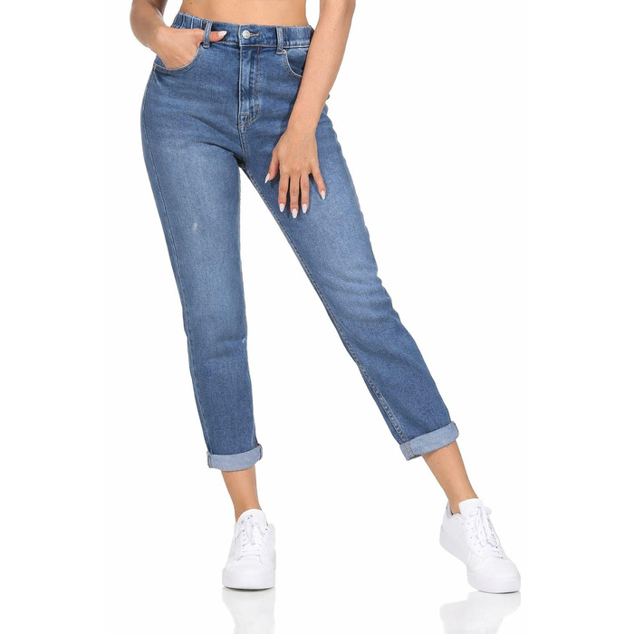 Джинси жіночі Hailys Mom Jeans з високою талією, блакитні, розмір XL