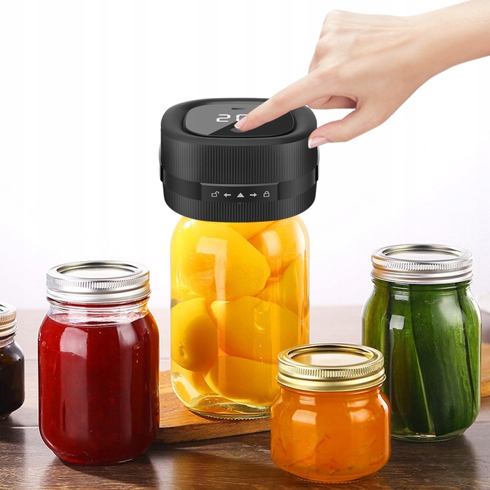 Вакууматор для банок Mason Jar (7/8,5 см) з відкривачем