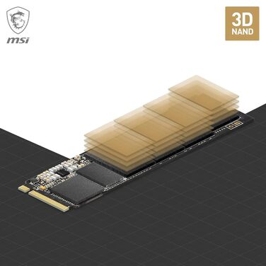 SSD накопичувач MSI Spatium M461 PCIe 4.0 NVMe M.2 1TB - високошвидкісний SSD для ігор та роботи