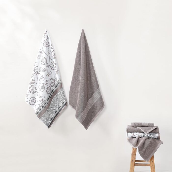 Набір рушників Modern Threads Ophelia Rehkitz: 2 великі, 2 середні, 2 маленькі, двоборочні, габардин
