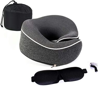 KÖHAIR Neck Pillow supports your restful sleep after your hair transplant - Innovative Travel Pillow | Unbelievably small for relaxed travel by plane and car