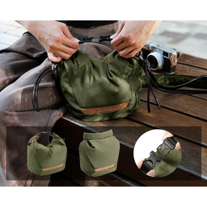 Фотосумка K&F Concept Urban Wander Sling U11 5 л, зелена