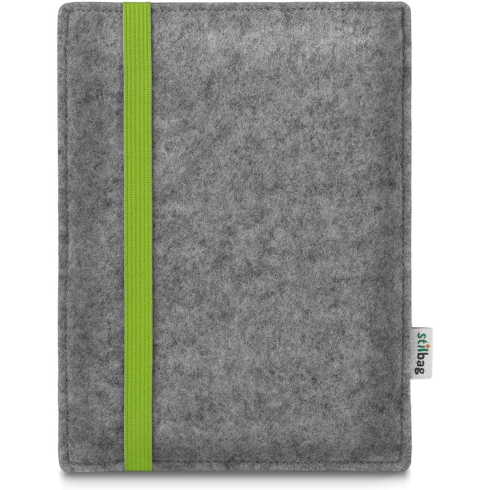 Чохол для Kindle Paperwhite 7 (Amazon) | Стильний чохол з ворсового фетру, Made in Germany (Антрацит - зелений) (Світло-сірий - лайм)