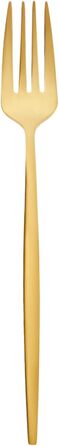 Karaca Orion Matte Gold 30-Piece Flatware Set for 6 People - Flatware, Knives, Forks, Dessert Forks, Stainless Steel, Dining Flatware, Tableware Set - Healthy and Hygienic, Modern Design