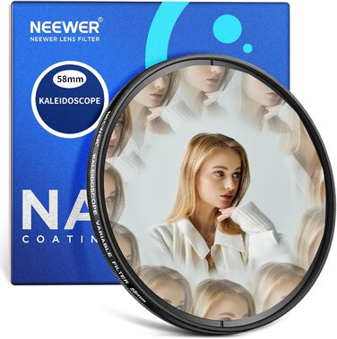 NEEWER Калейдоскоп Призматичний Об'єктив Фільтр для Фотографії, Кришталеве Скло, Ефект Рефракції, 58mm