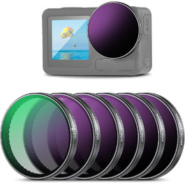 Набір фільтрів NEEWER ND для DJI Osmo Action 3/4/5 Pro (6 шт.) - ND8, ND16, ND32, ND64, ND1000, CPL