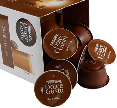 Кавові капсули NESCAFÉ Dolce Gusto Café au Lait, 3 упаковки по 30 капсул (загалом 90 шт), 160 г