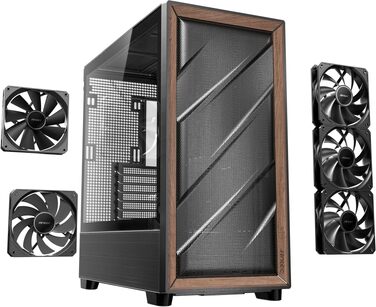 Корпус для ПК Antec Flux Midi Tower, чорний матовий, Gaming Case