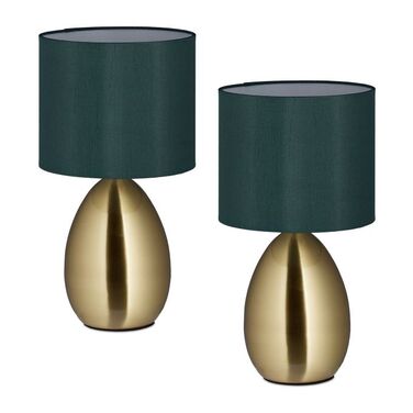 Relaxdays Bedside Lamp 2-Piece Set