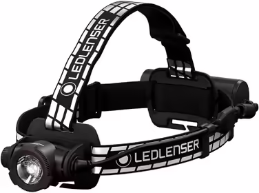 Ledlenser H7R Signature Premium Headlamp LED, rechargeable, waterproof IP67, 1200 lumens, focusable, Bluetooth, infinitely dimmable, beam distance 260m, USB magnetic charging cable, helmet mount, Outdoor MTB H7R Signature Single