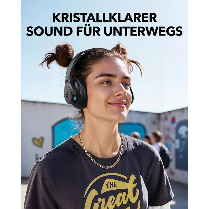 Soundcore Q11i Бездротові навушники-маніжки Anker з глибокими басами, 60 годин відтворення, Hi-Res Audio, знімні амбушури, Multipoint-з'єднання, чорний