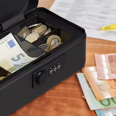 Relaxdays Cash Box with Number Combination