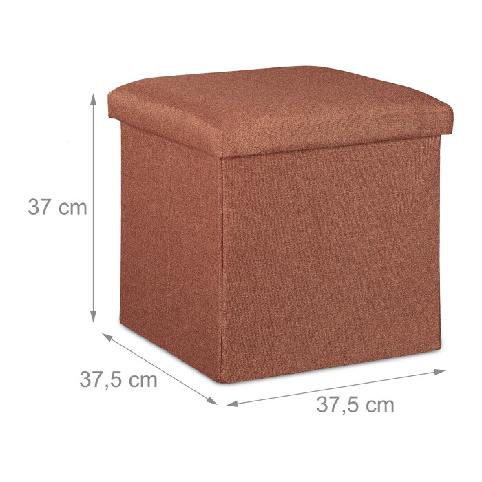 Relaxdays Ottoman з місцем для зберігання речей