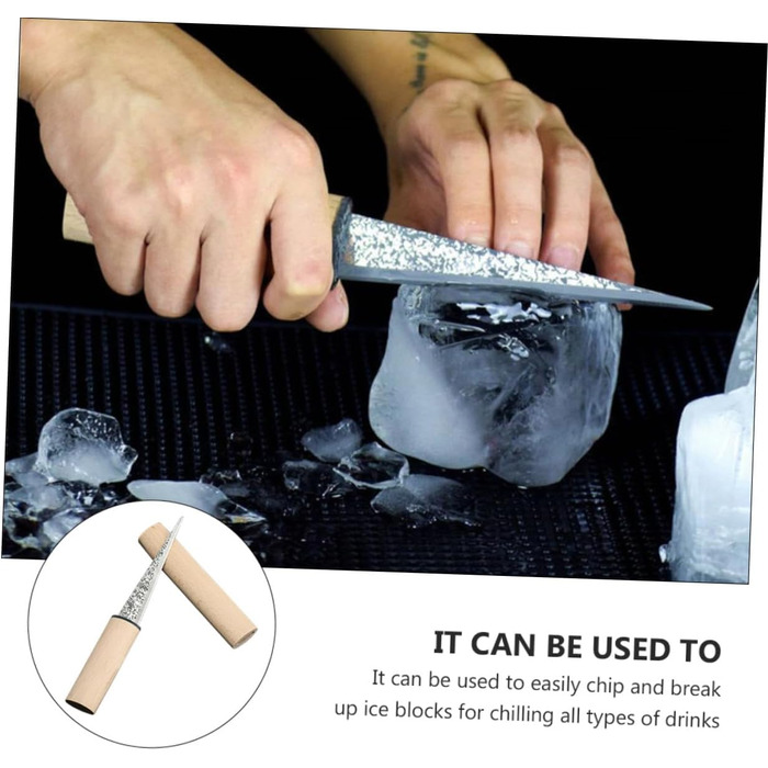 Skates, ice cubes, ice molds, wooden handle, beverage cooling, breaking ice blocks, pointed ice pick, ice chipper, ice pick with handle, ice selection, ice breaker, wooden, khaki