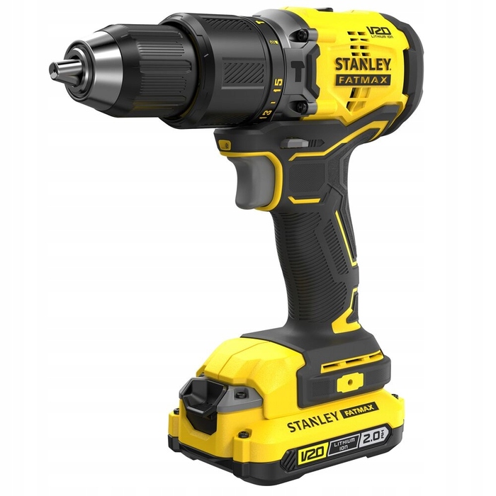 Акумуляторний ударний дриль-шурупокрут Stanley V20 18В (1х2.0Аг) SFMCD715D1K-QW
